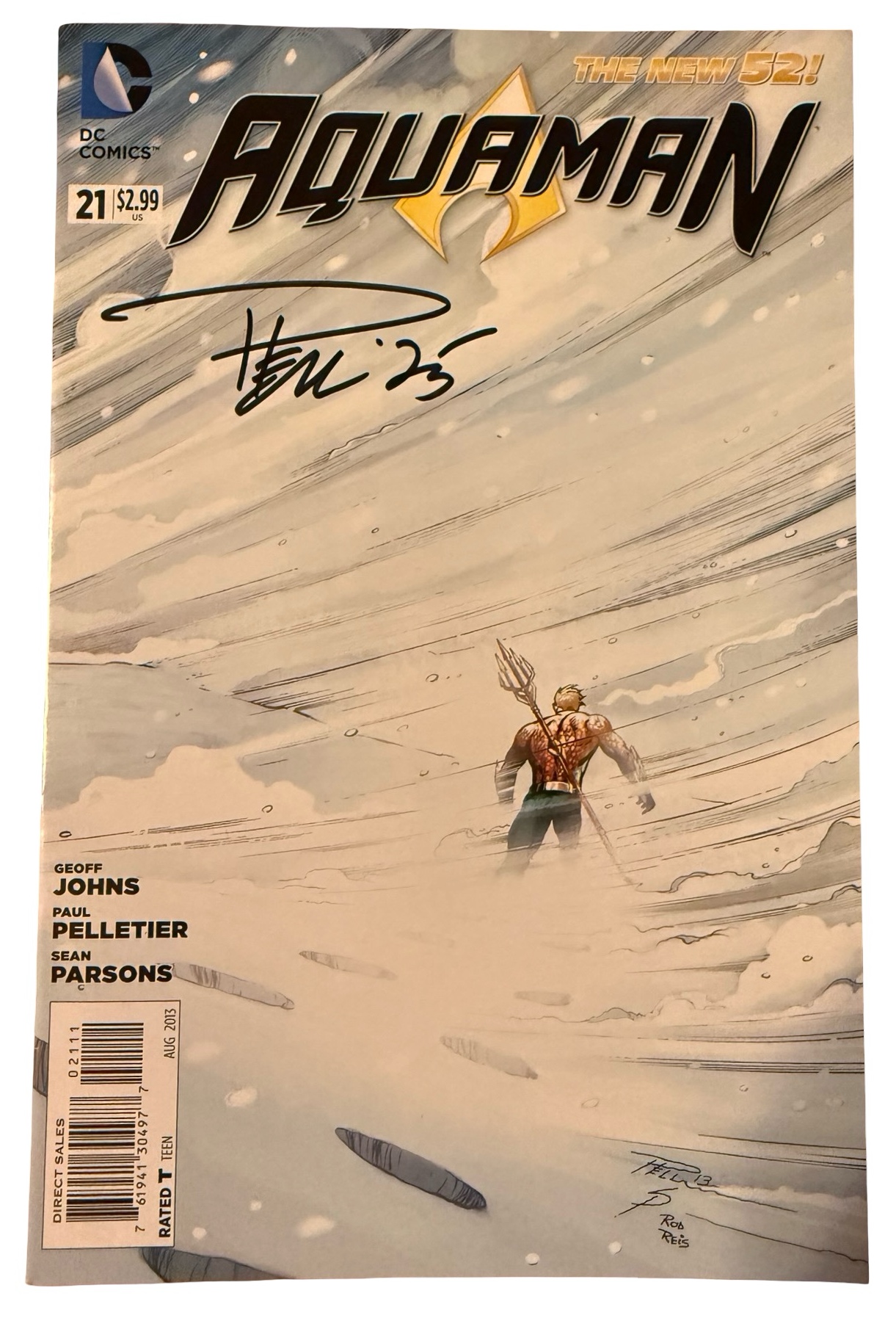 Aquaman #21 - Signed by Paul Pelletier