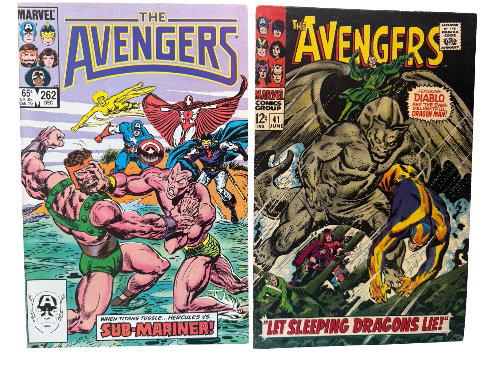 The Avengers #41 and #262 - Marvel Comics