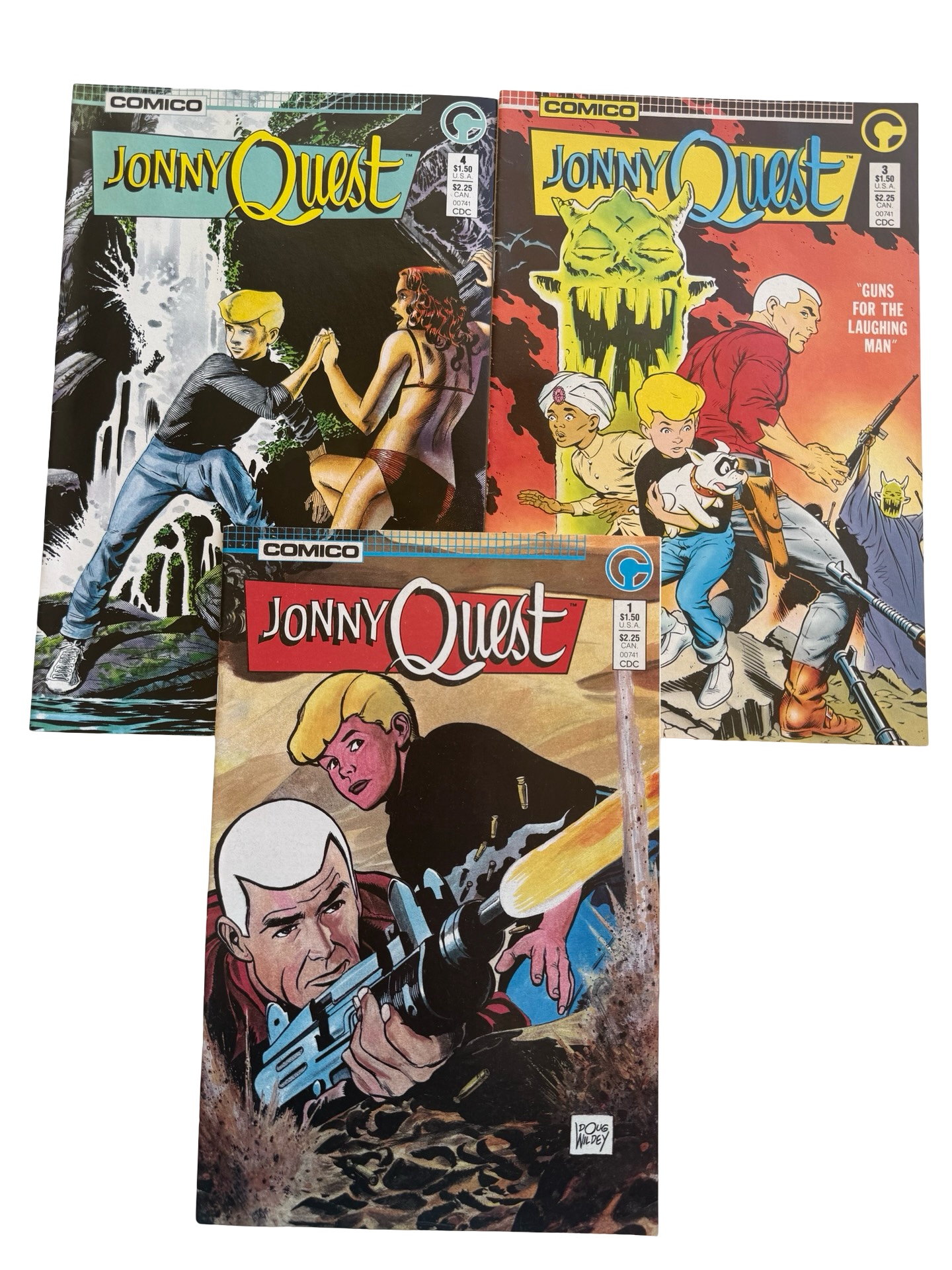 Comico Jonny Quest #1, #3 and #4