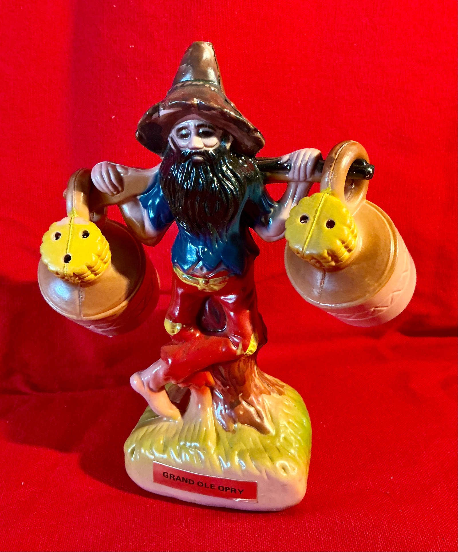 Vintage Plastic Hillbilly Blow Mold Salt And Pepper Grand ole Opry Honk Kong