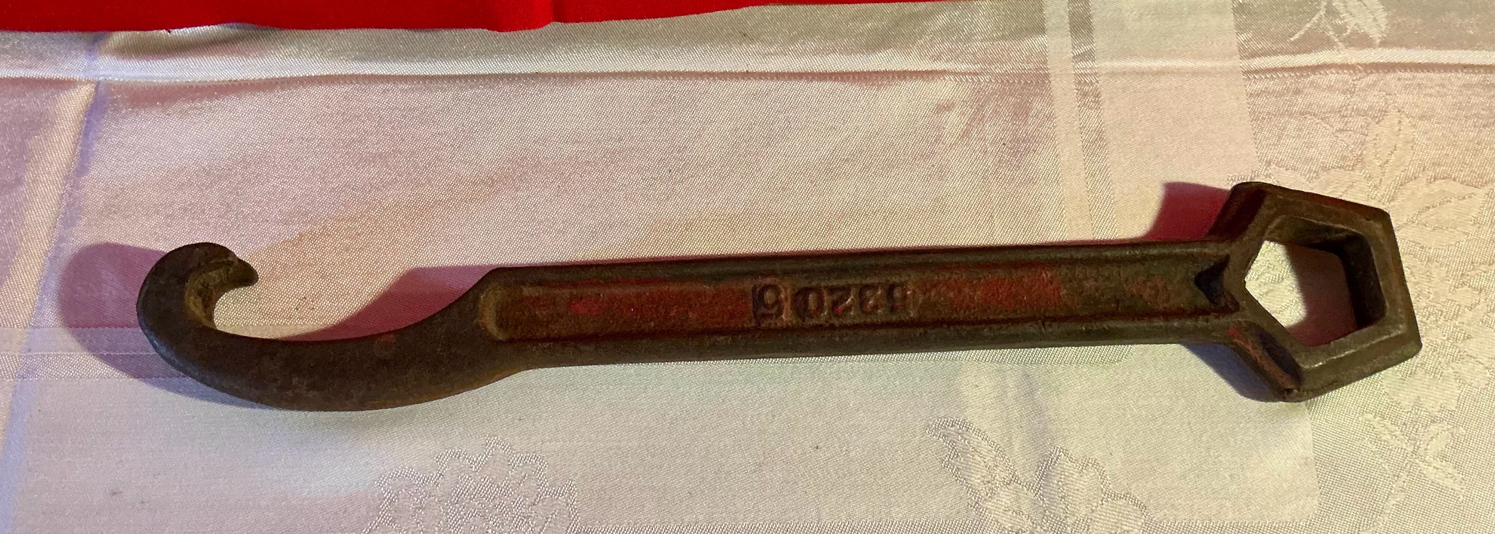 Vintage Cast Metal Fire Hydrant Wrench Spanner Tool
