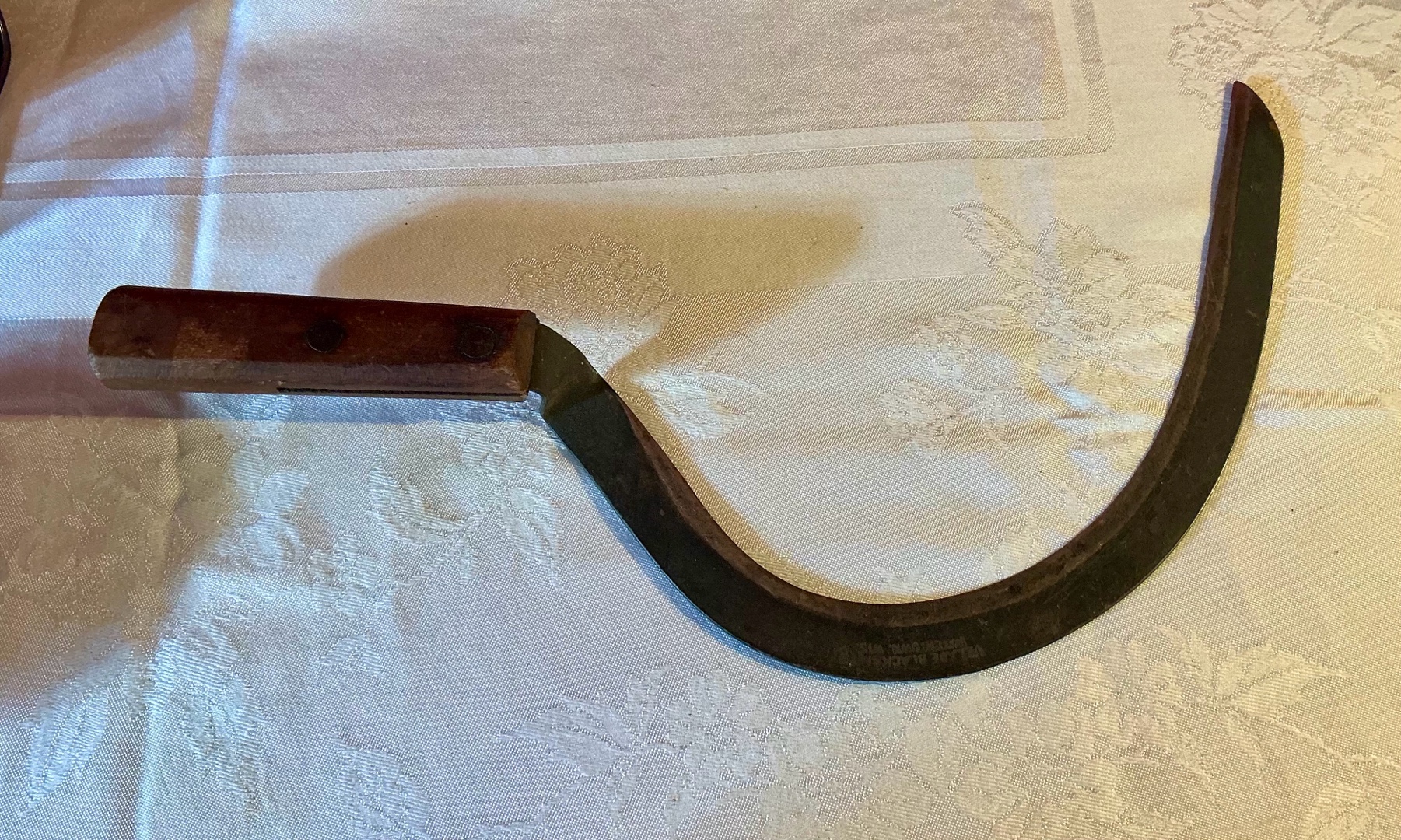 Vintage village blacksmith hand sickle tool