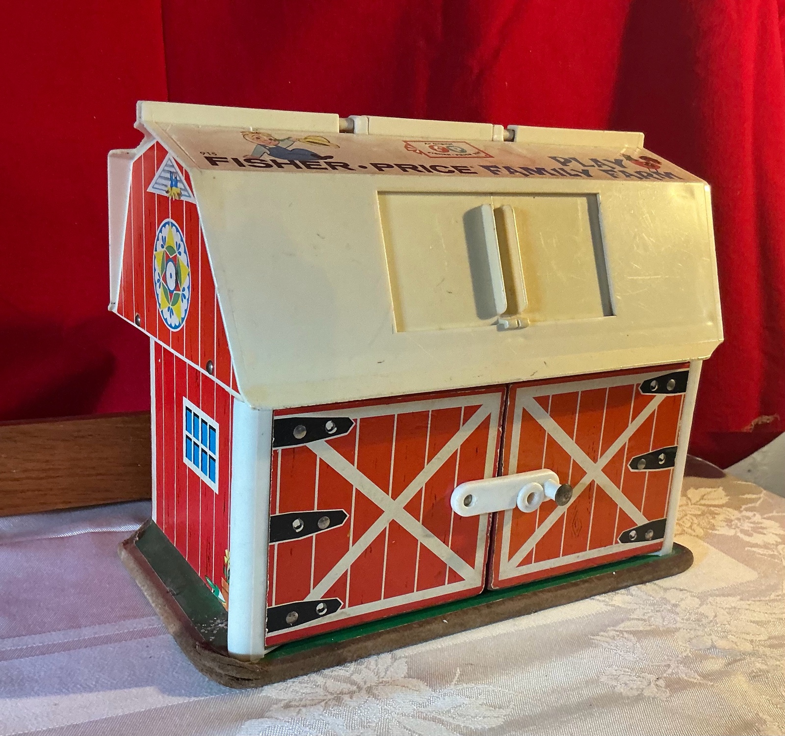 Vintage Fisher-Price family farm barn toy 1967