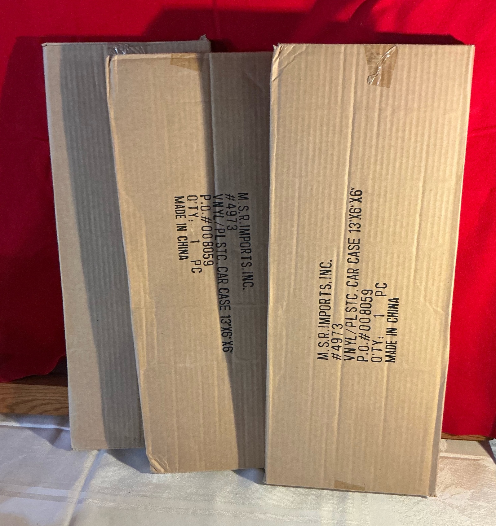 Group of 3 plastic collectors car display cases