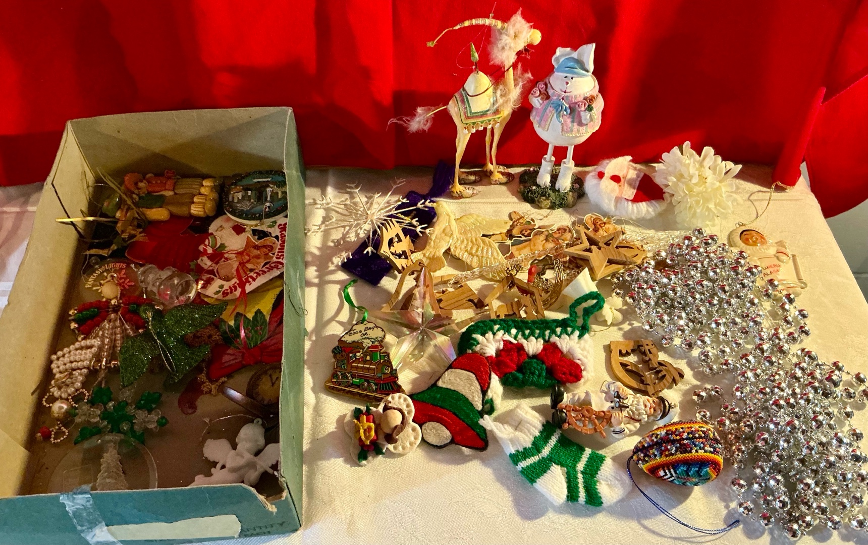 Large group misc. Christmas Holiday Seasonal ornaments