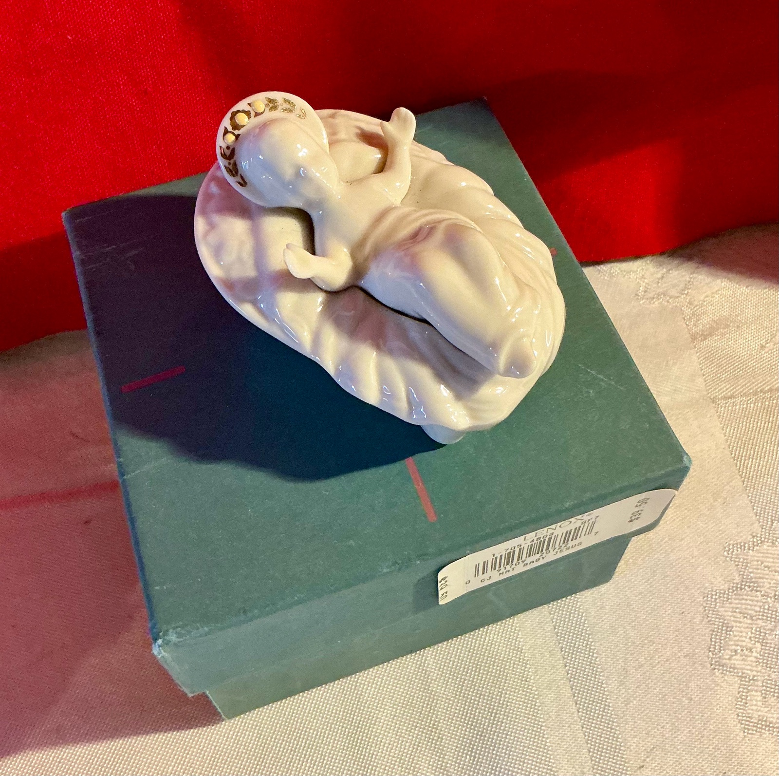 Lenox baby Jesus 1993 China jewels collection Holiday Nativity Christmas figure