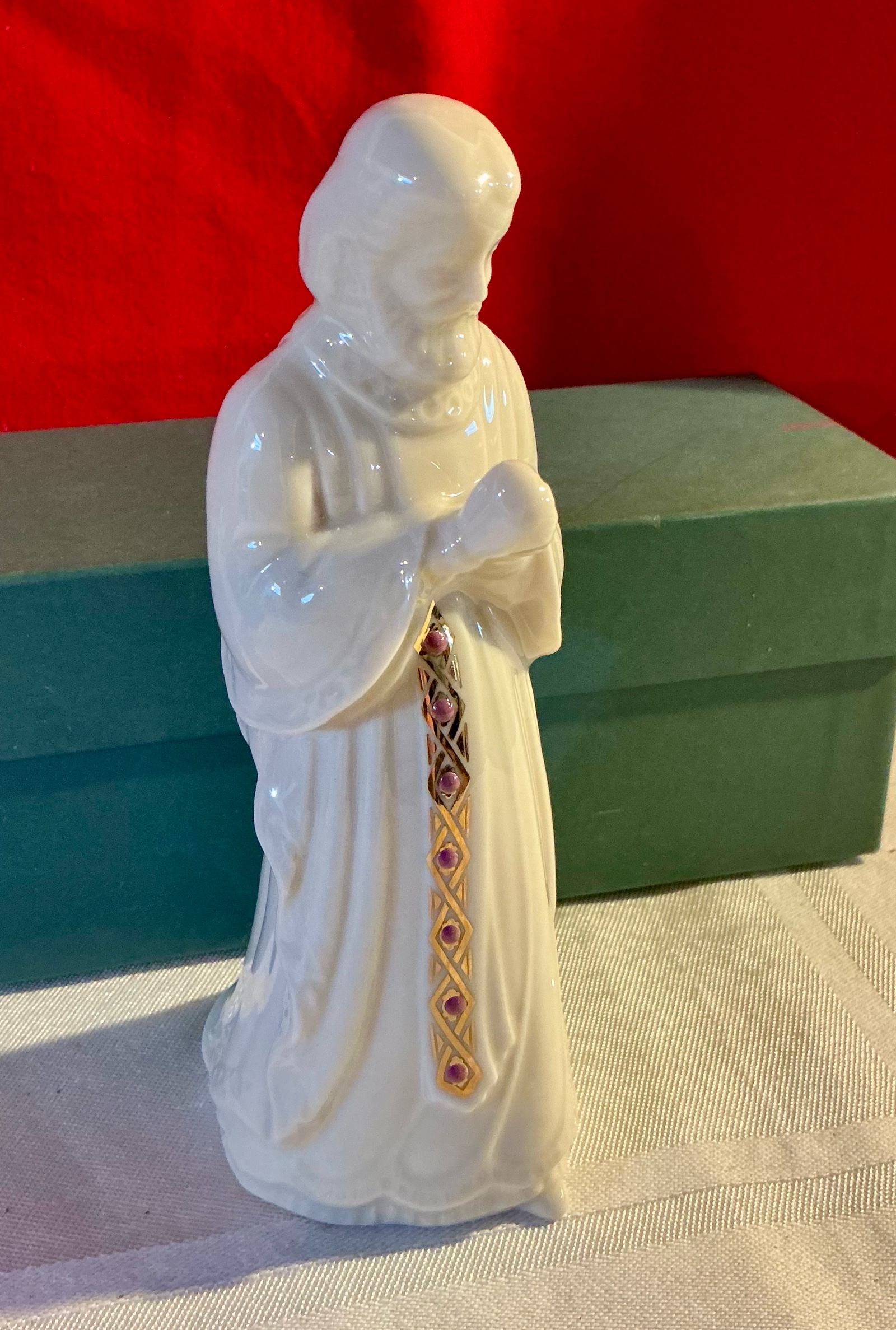 Collectable Lenox china jewel collection nativity joseph 1993 Christmas figurine