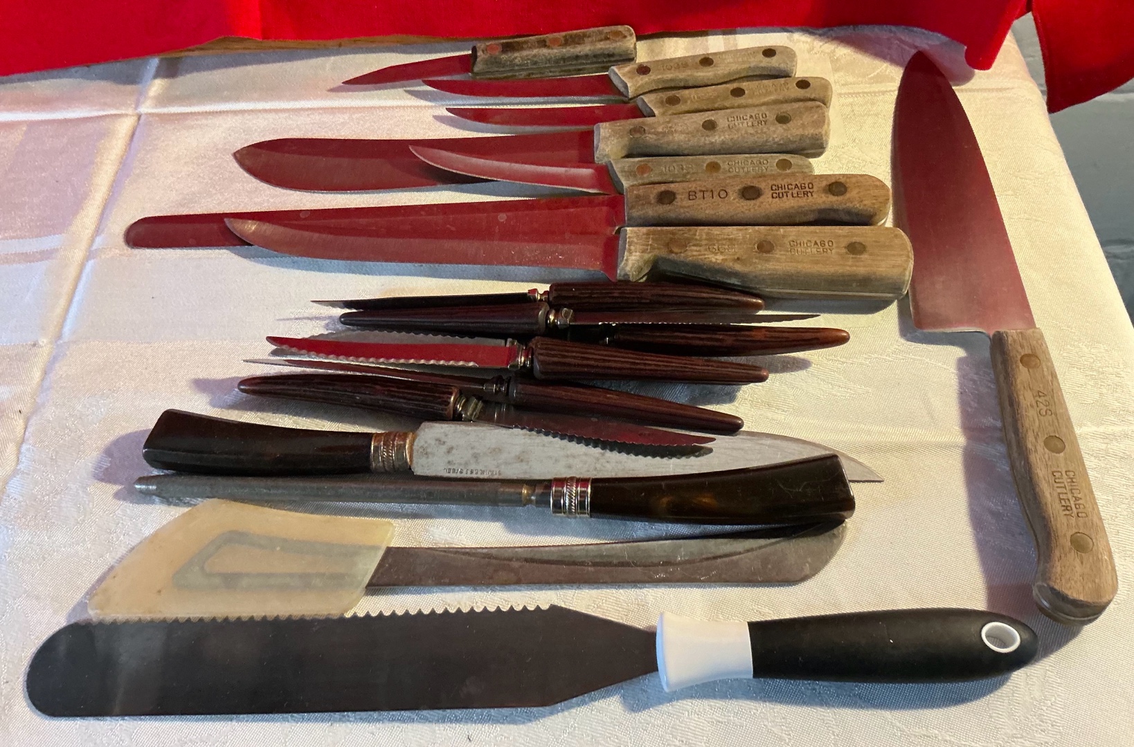 Vintage Chicago cutlery and other kitchen knife sets