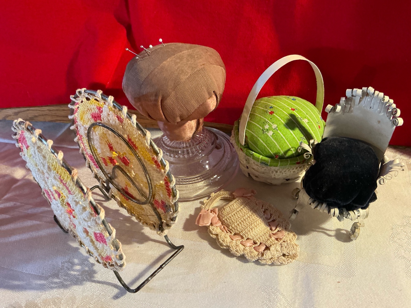Misc. pin cushions sewing items