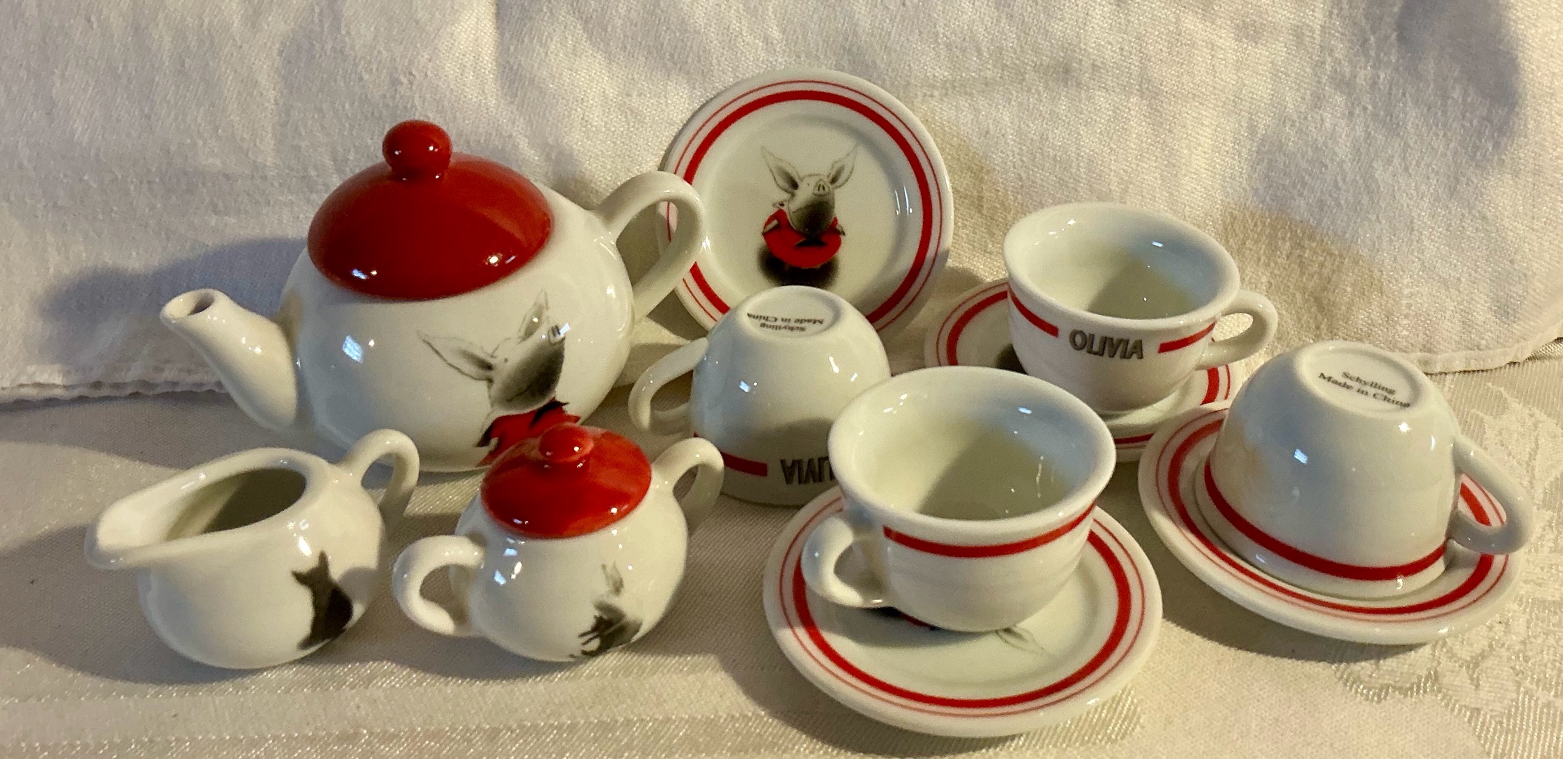 Collectable childs mini toy China tea set
