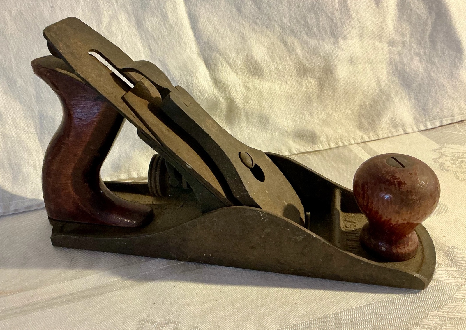 Vintage wood handled plane marked made in USA Tool
