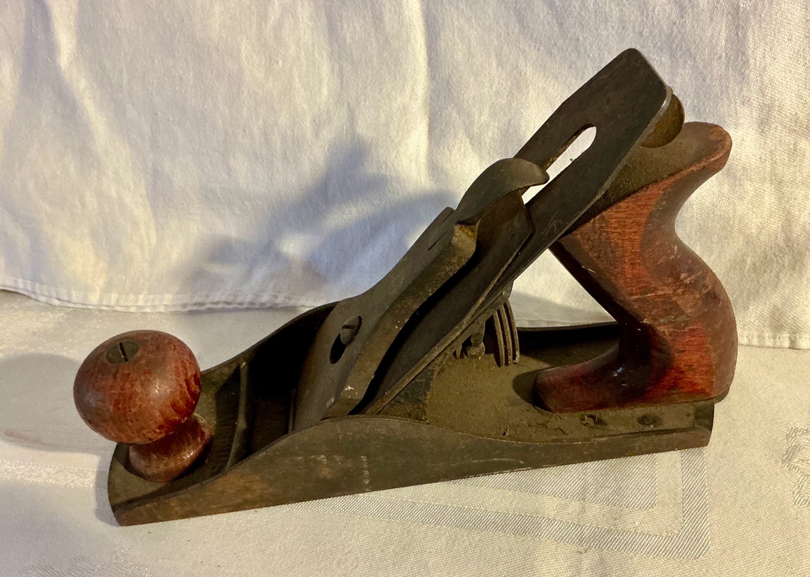 Vintage wood handled plane marked made in USA Tool