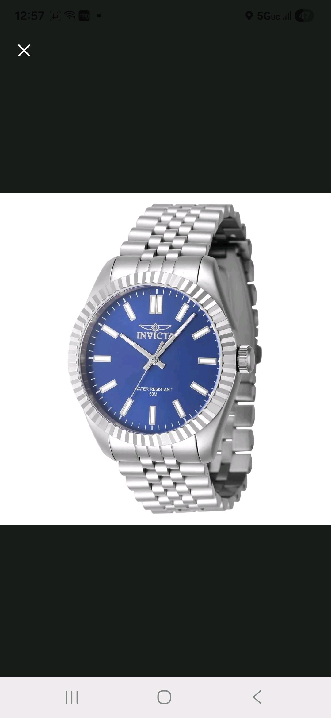 Retail Price $199.00 Invicta Specialty Oxford Mens Watch 43mm Stainless Steel Blue Dial Model 47481 Brand NEW In Box