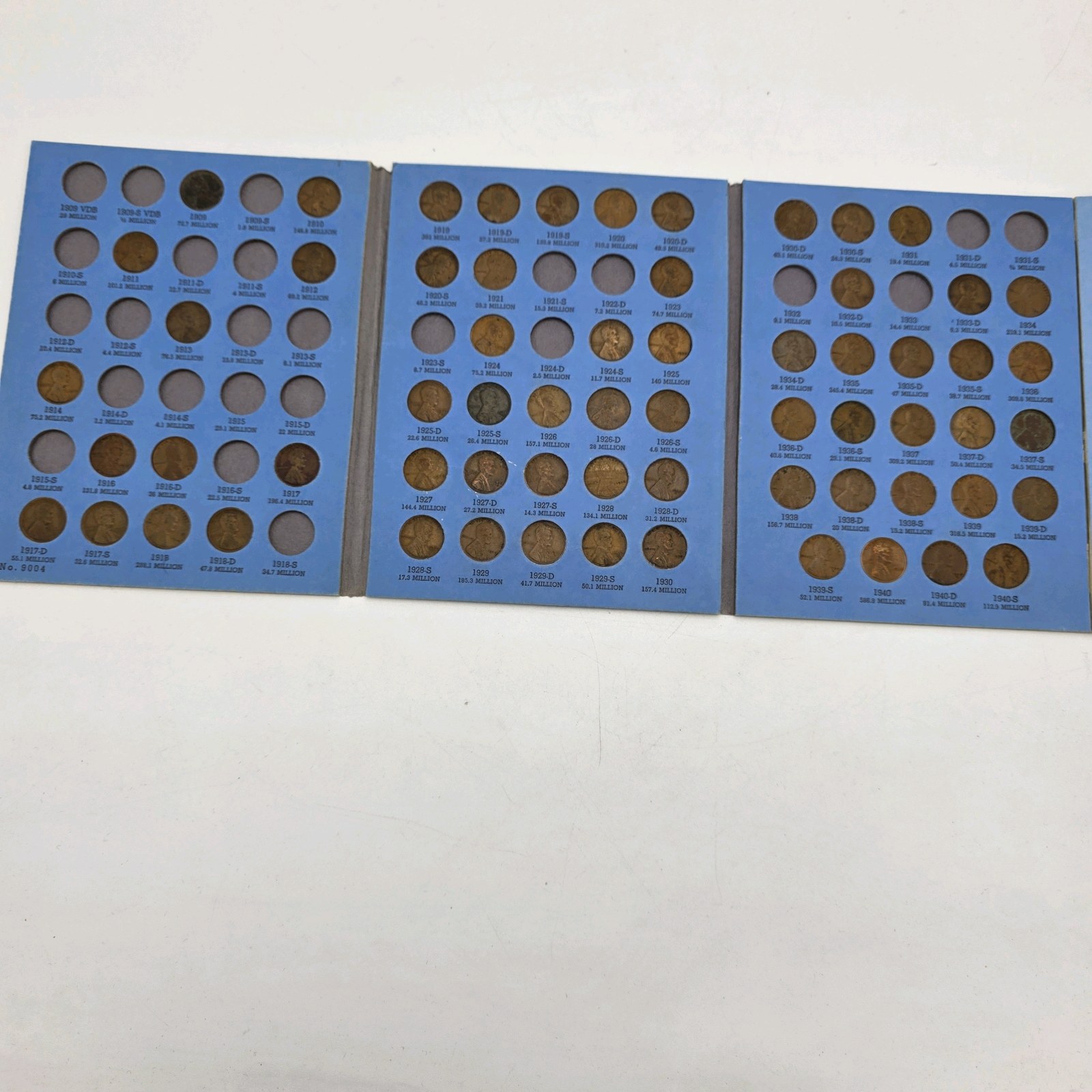 Unsearched Whitman Lincoln Head Cent Album 1909-1940  Partial Wheat Penny Collection