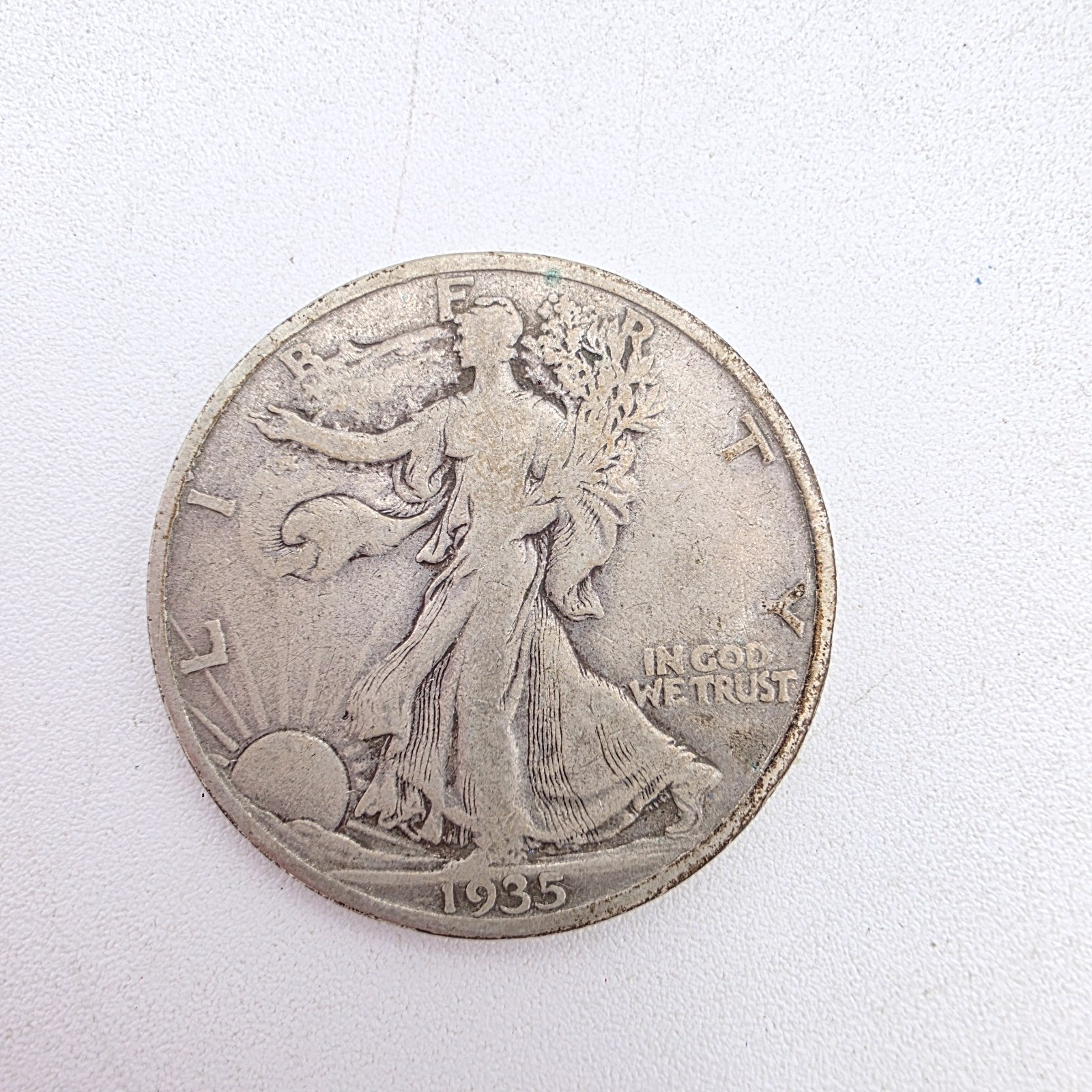 1935 Walking Liberty Half Dollar  90% Silver  Early Date Silver Half  Approx. 0.3617 Troy Oz Silver