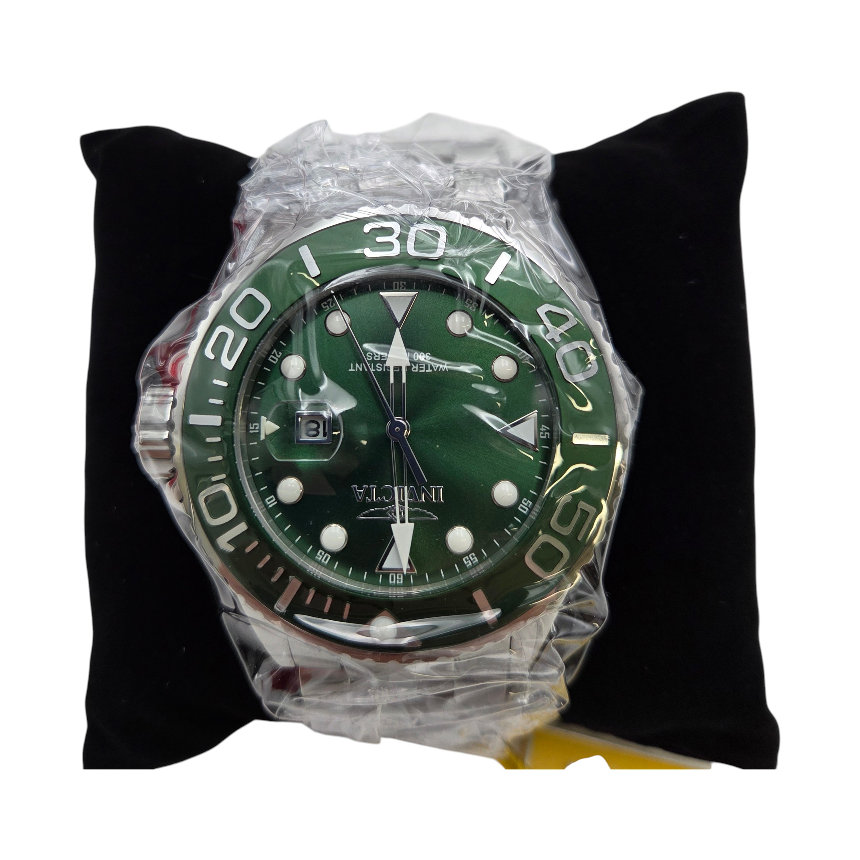 RETAIL PRICE $329.00 Invicta Pro Diver Mens Watch - 52mm, Steel (model #49638) Mens Watch Green Water Resistant Stainless Steel- New