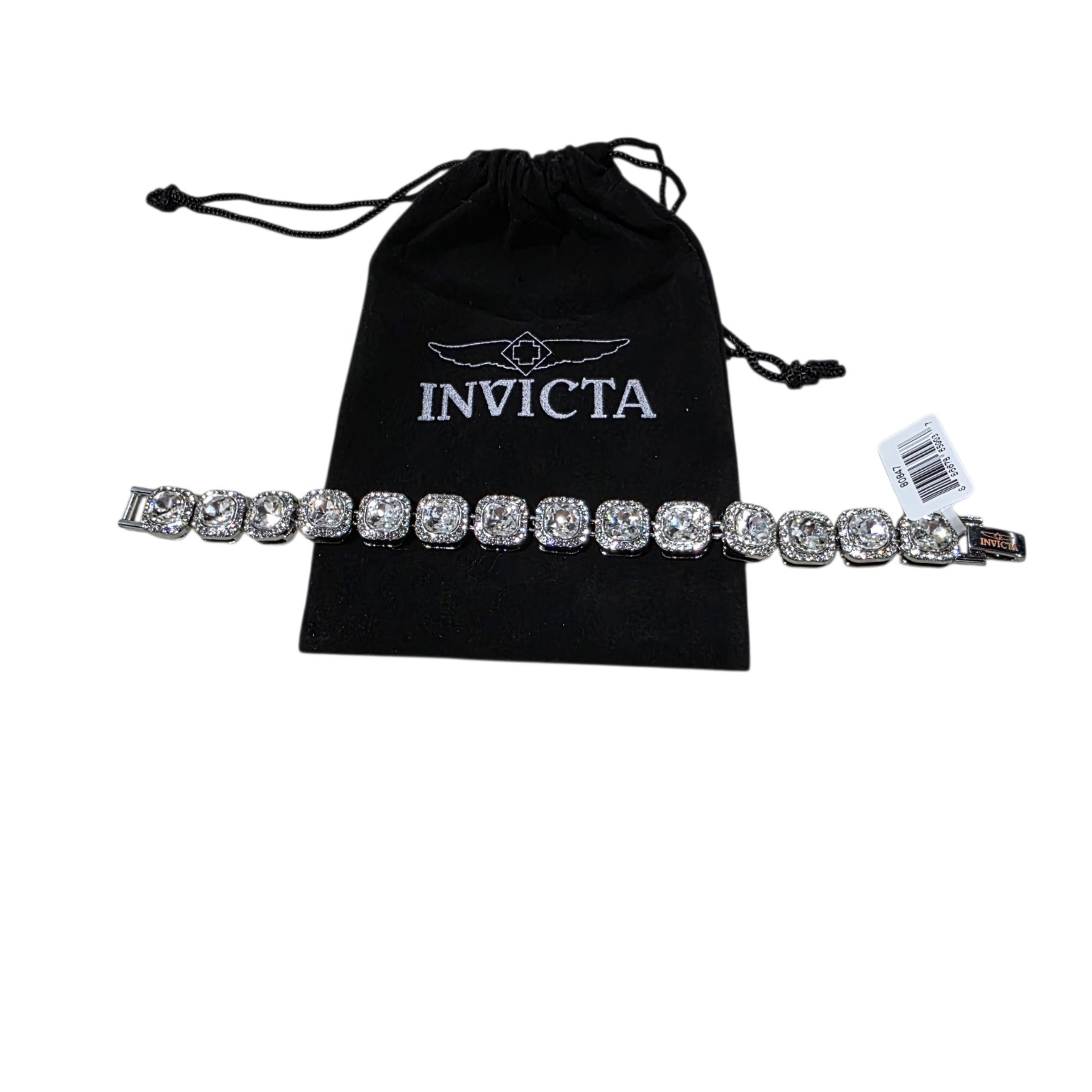 Retail Price $69.00 Invicta Crystal-Style Bracelet With Pouch & Tag