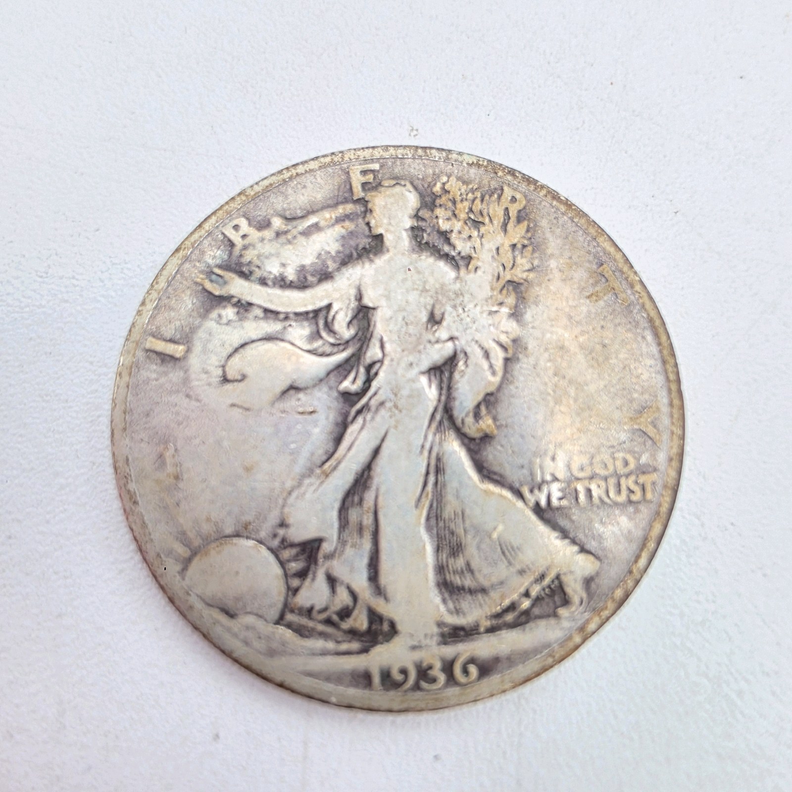 1936 Walking Liberty Half Dollar  90% Silver  Approx. 0.3617 Troy Oz Silver  Classic U.S. Silver Coin