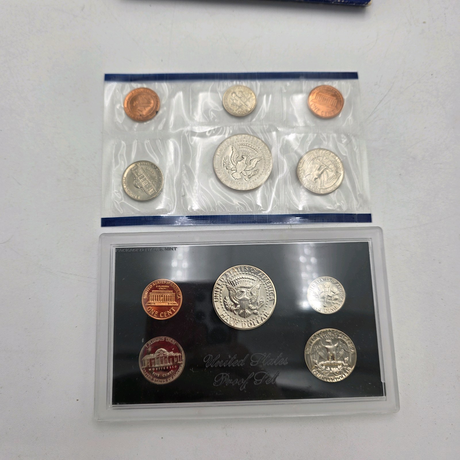 1971 U.S. Mint Proof Set  Extra 1971 Mint Cello Coins  Original Blue Holder