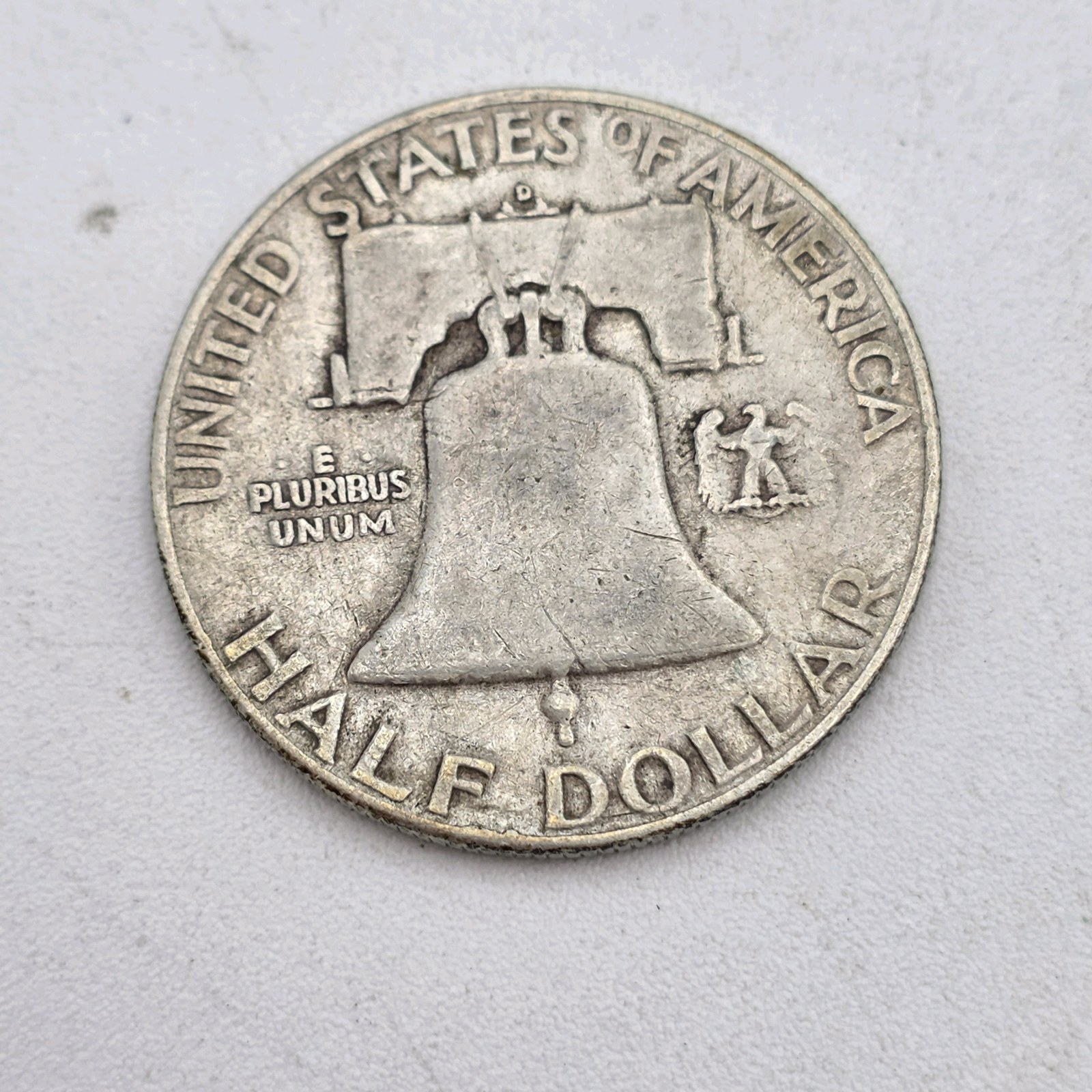 1953-D Franklin Half Dollar  90% Silver  .36169 Troy Oz Silver  Denver Mint U.S. Coin