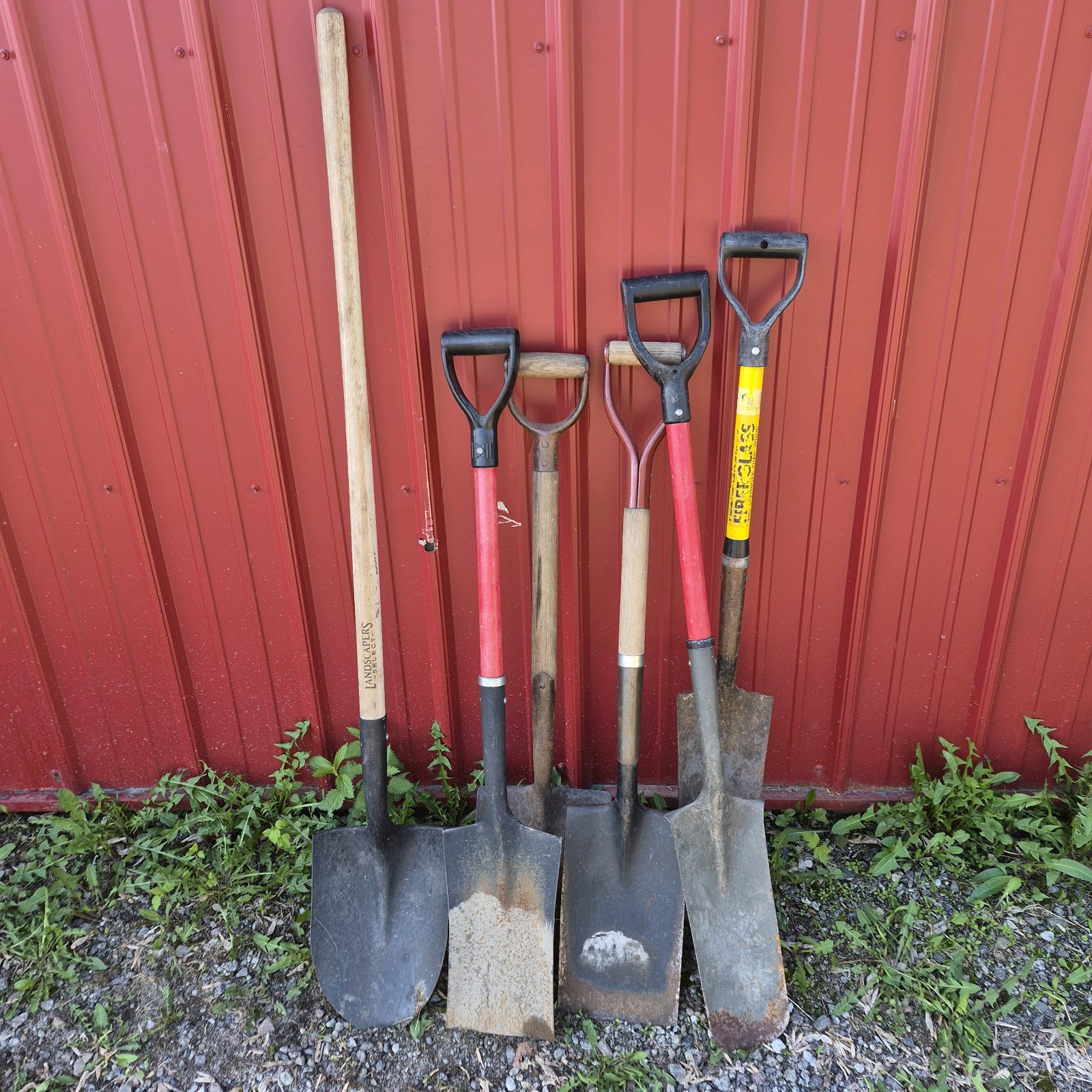 Lot of Assorted Shovels and Spades