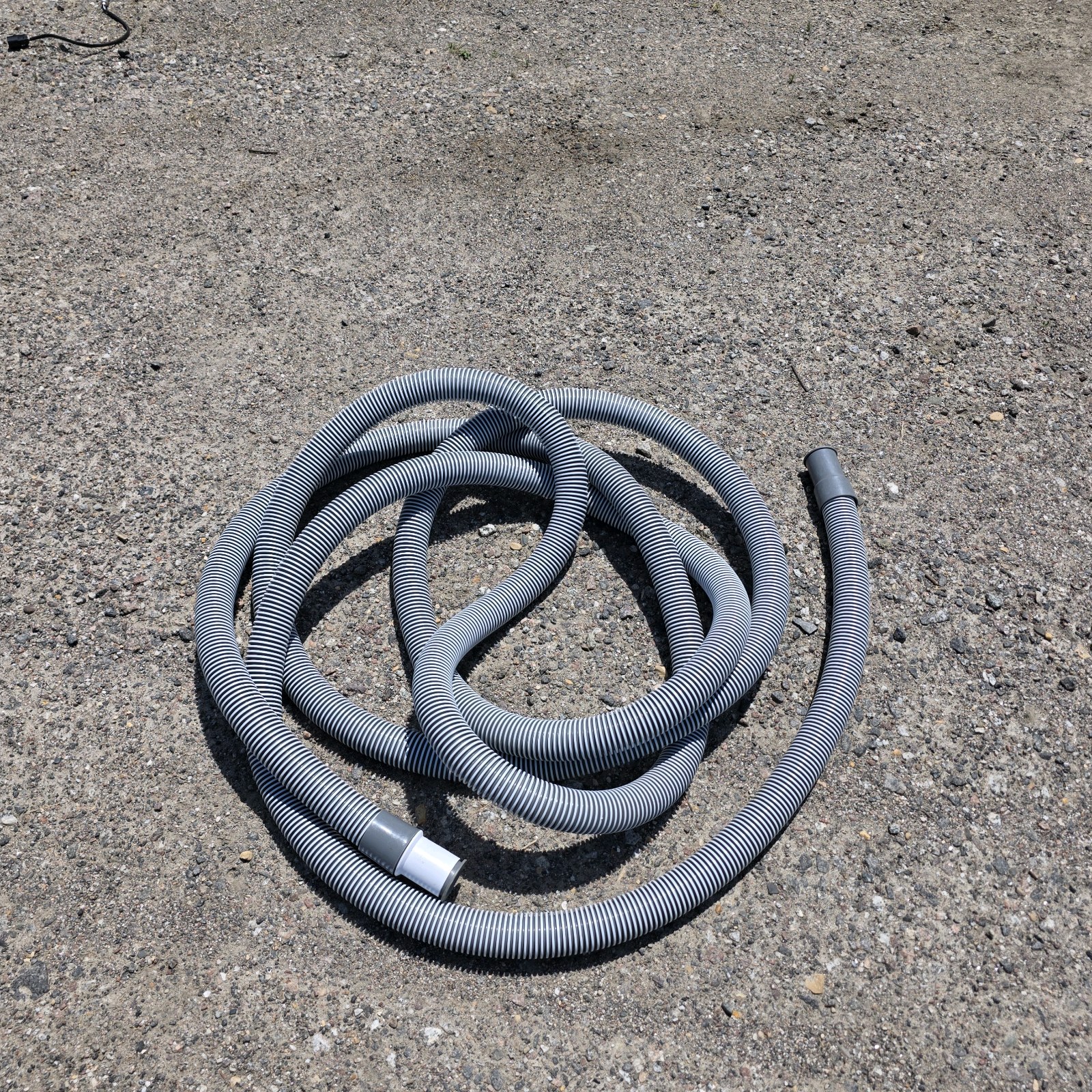 Gray Corrugated Pool Vacuum Hose