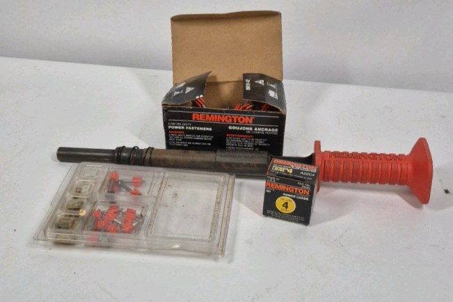 Remington Powder Actuated Fastening Tool with Anchors and Loads