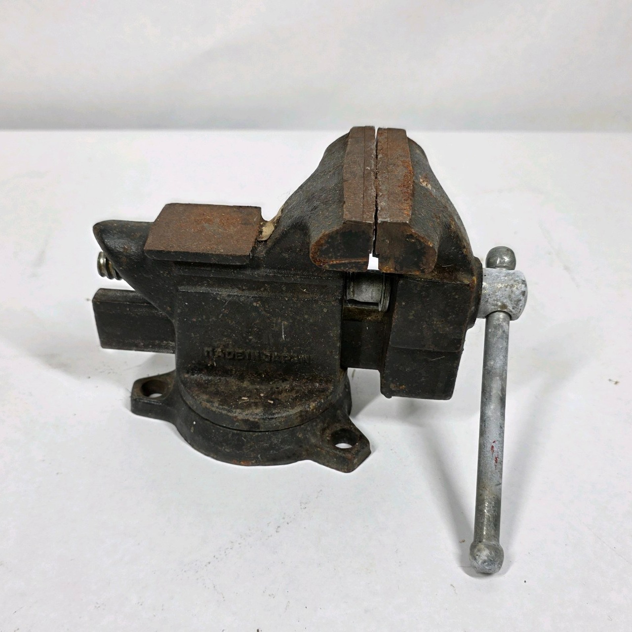 Vintage Bench Vise Swivel Base Shop Clamp