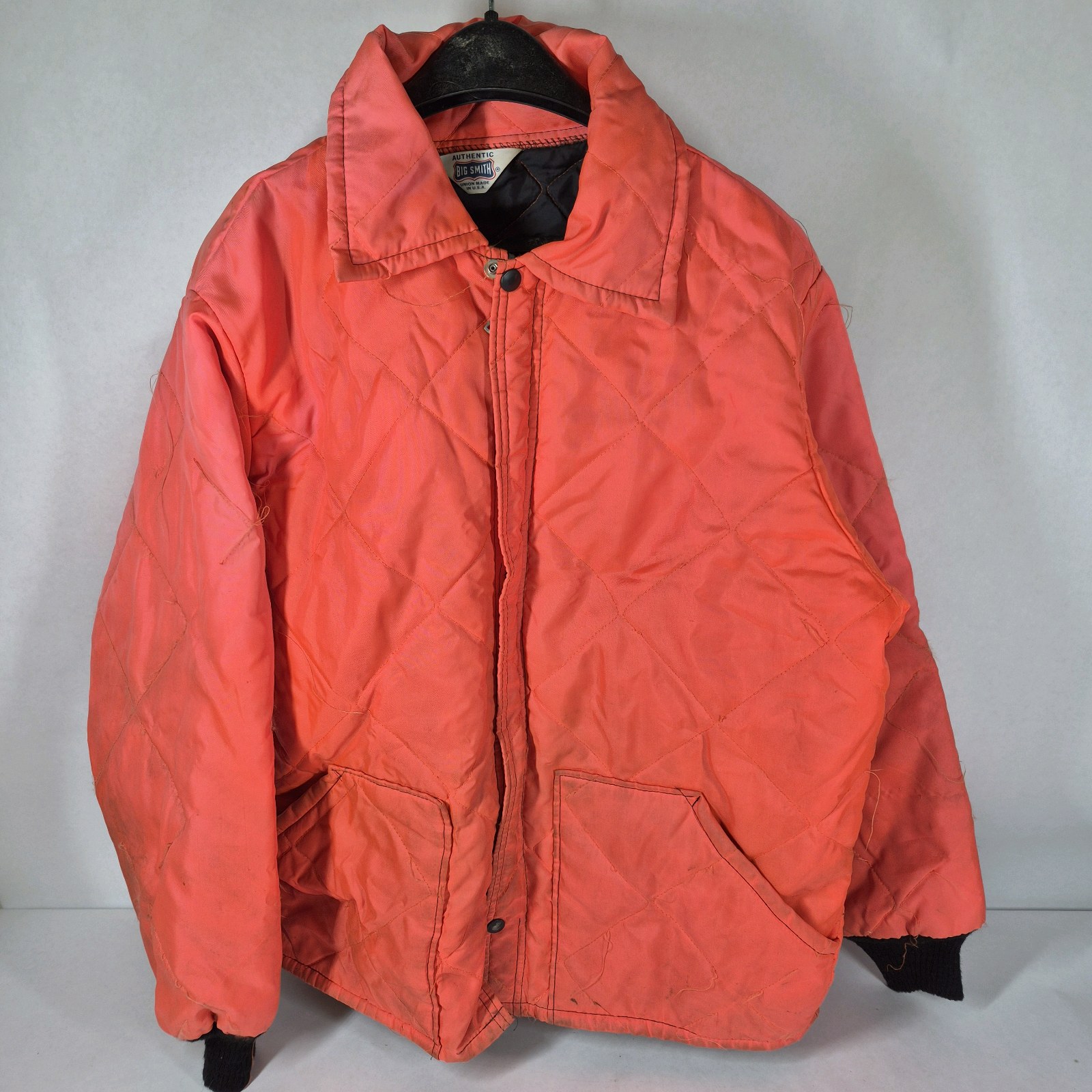 Big Smith Red Quilted Union Made Jacket