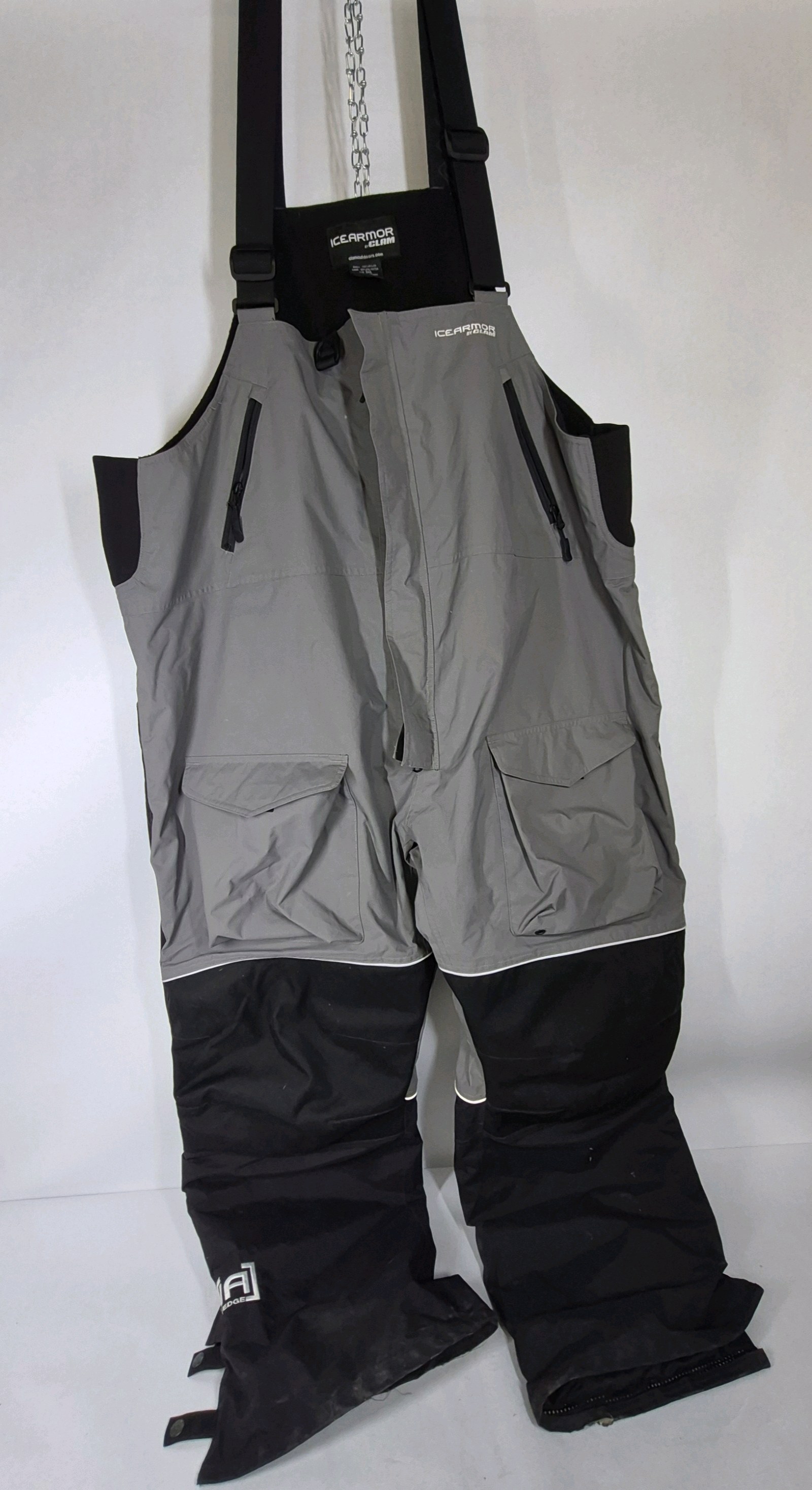 IceArmor by Clam Gray Fishing Bib Pants 3XL