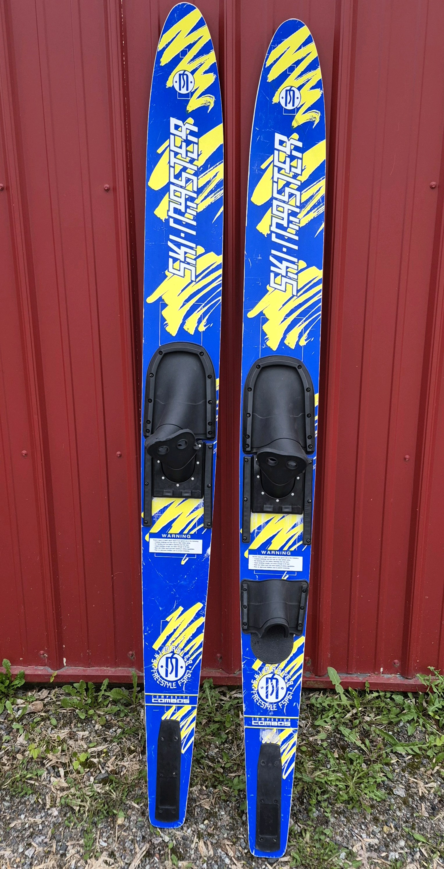 Ski Master Combo Blue Yellow Water Skis