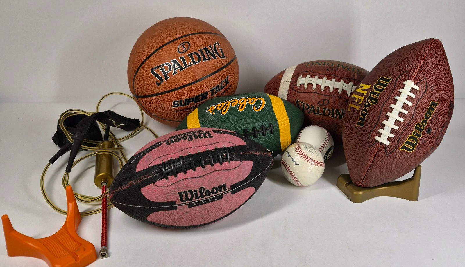 Lot of Assorted Sports Balls and Jump Rope