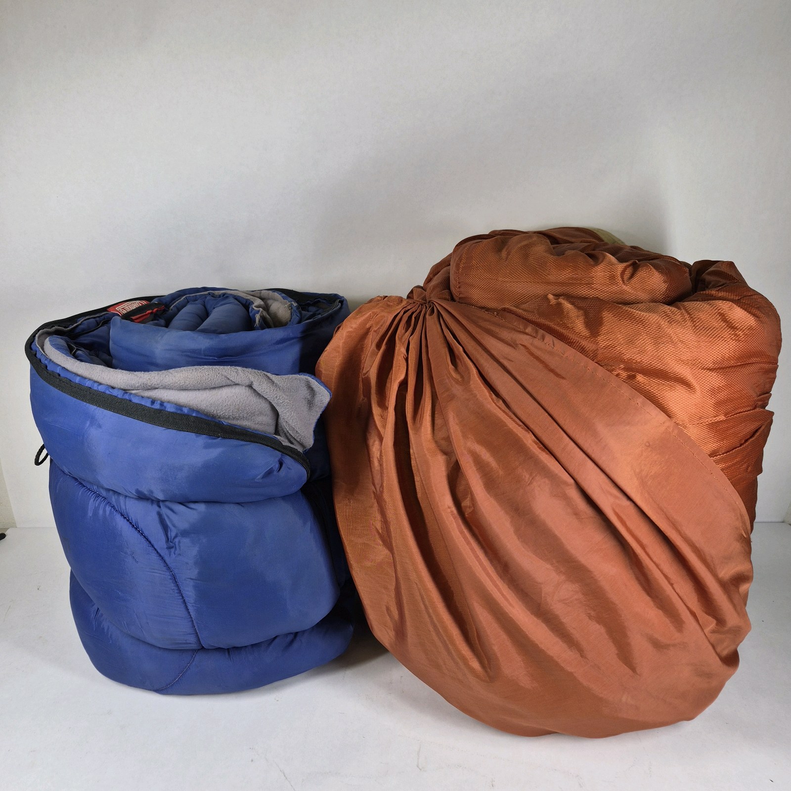 Lot of Coleman and Blue Sleeping Bags