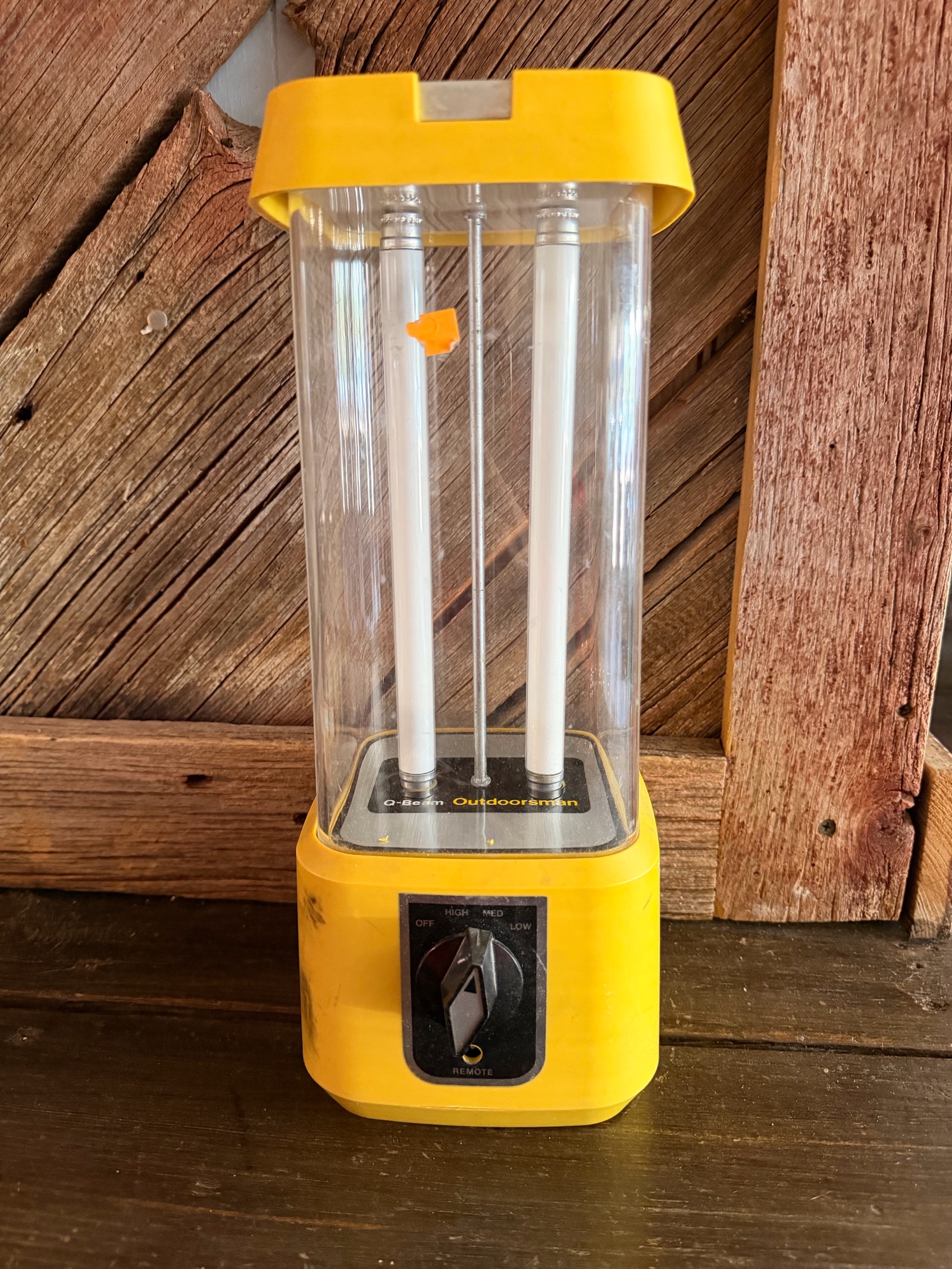 Retro Q-Beam Outdoorsman Fluorescent Camping Lantern  Rechargeable Emergency Light.
