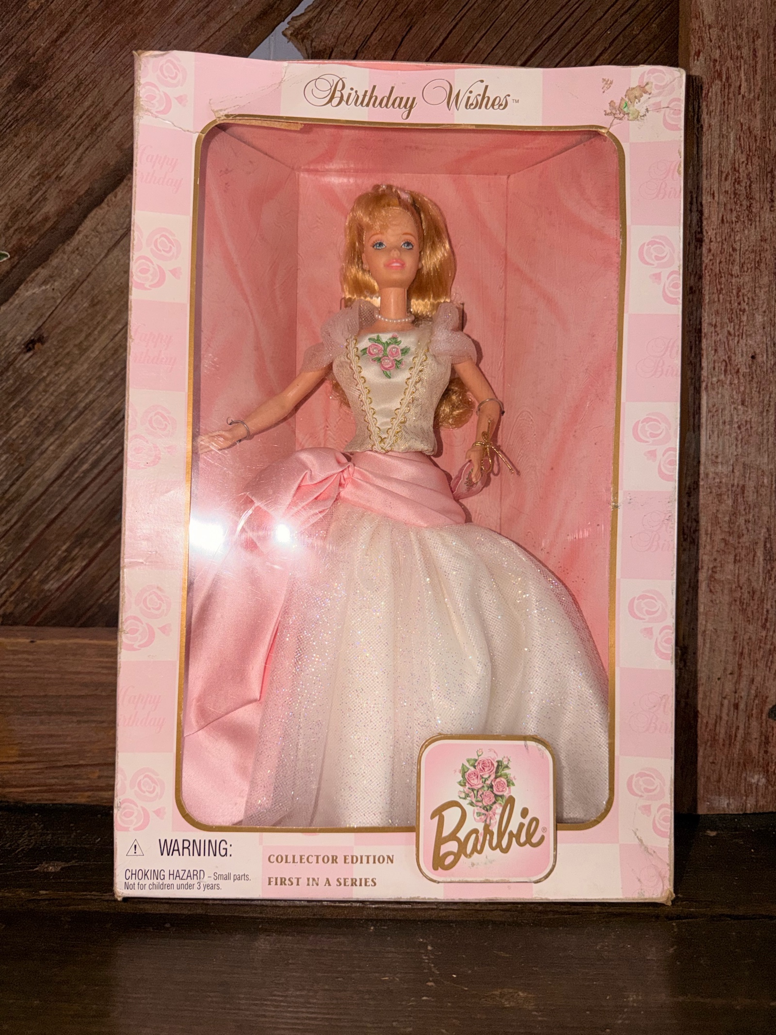 1998 Barbie Birthday Wishes Collector Edition Doll  First in Series  In Box