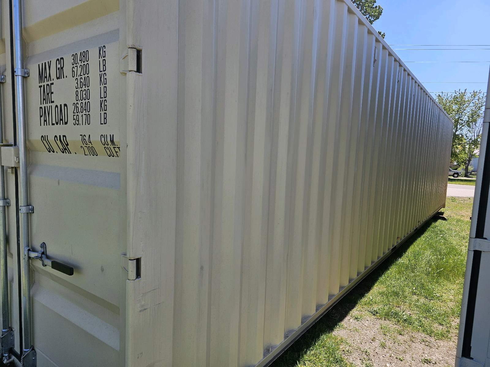 2026 Unused ZHW 40 High Cube Rear Door Only Container