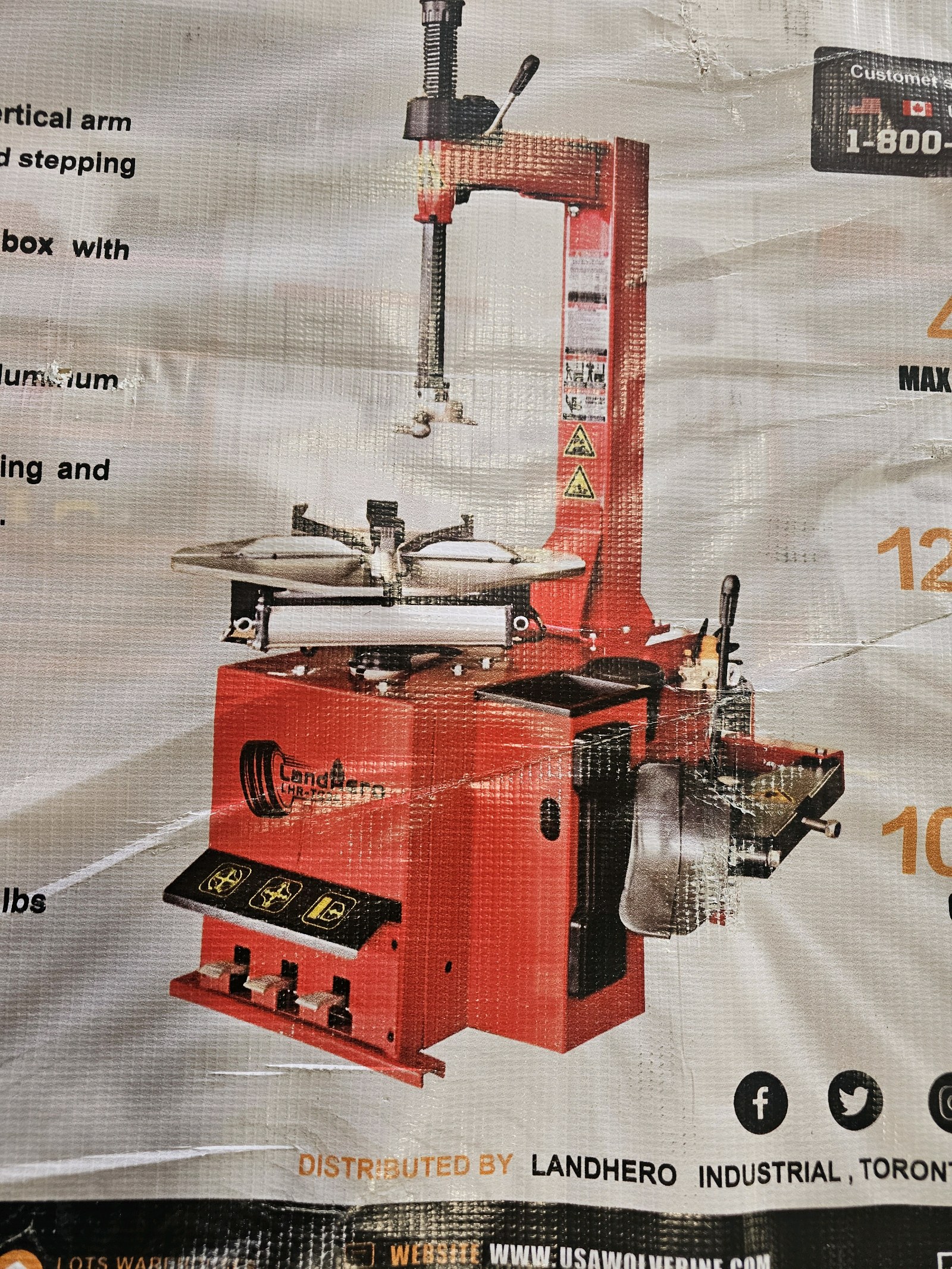 Unused 2026 LandHonor 24-IN Semi Automatic Tire Changer LHR-TC24