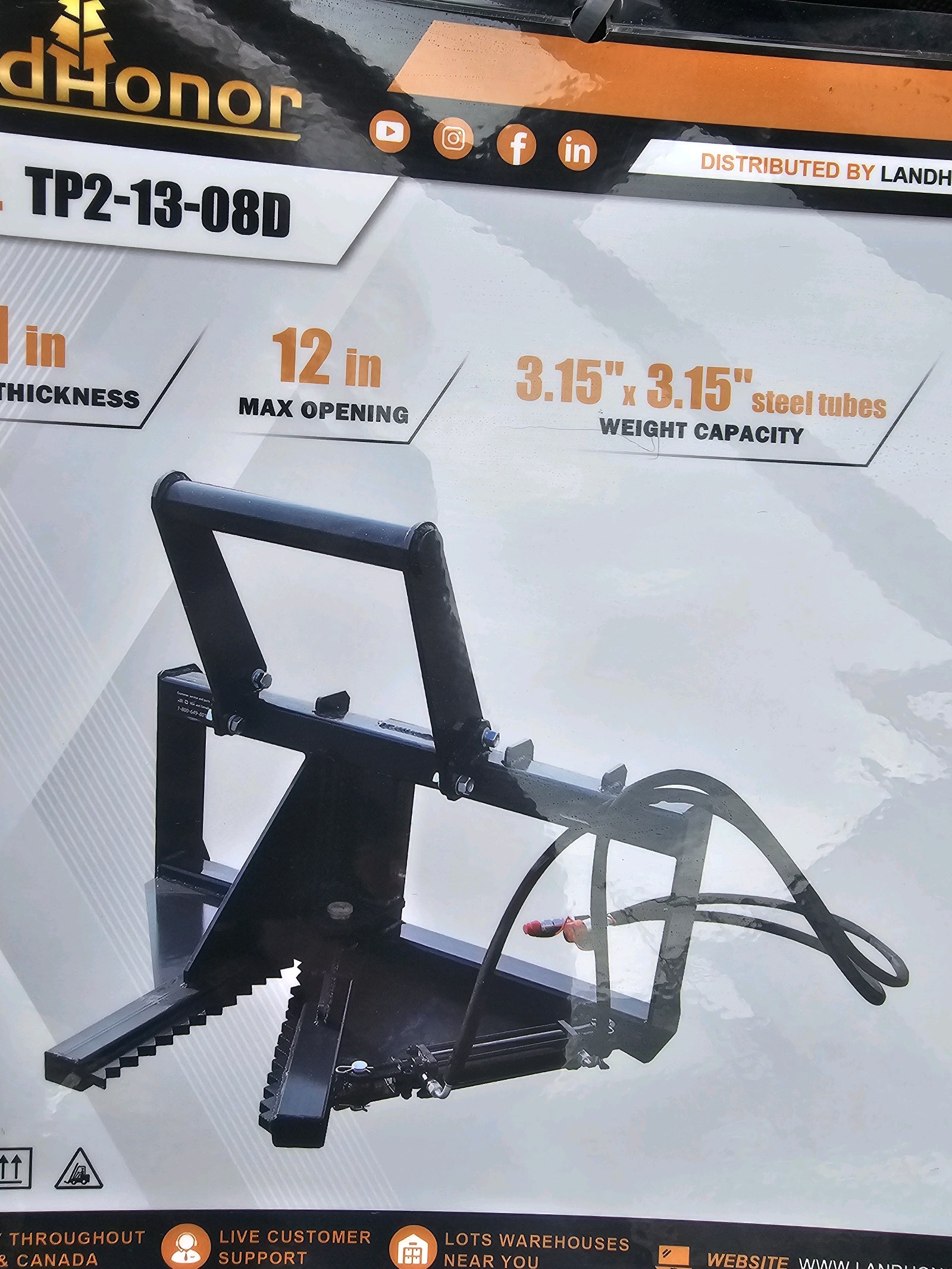 Unused 2026 LandHonor Tree Puller TP2-13-08D