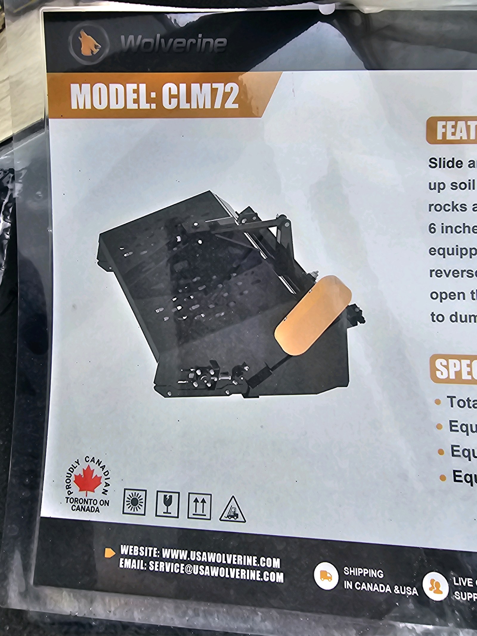 Unused 2026 WOLVERINE Landscape Rake CLM72