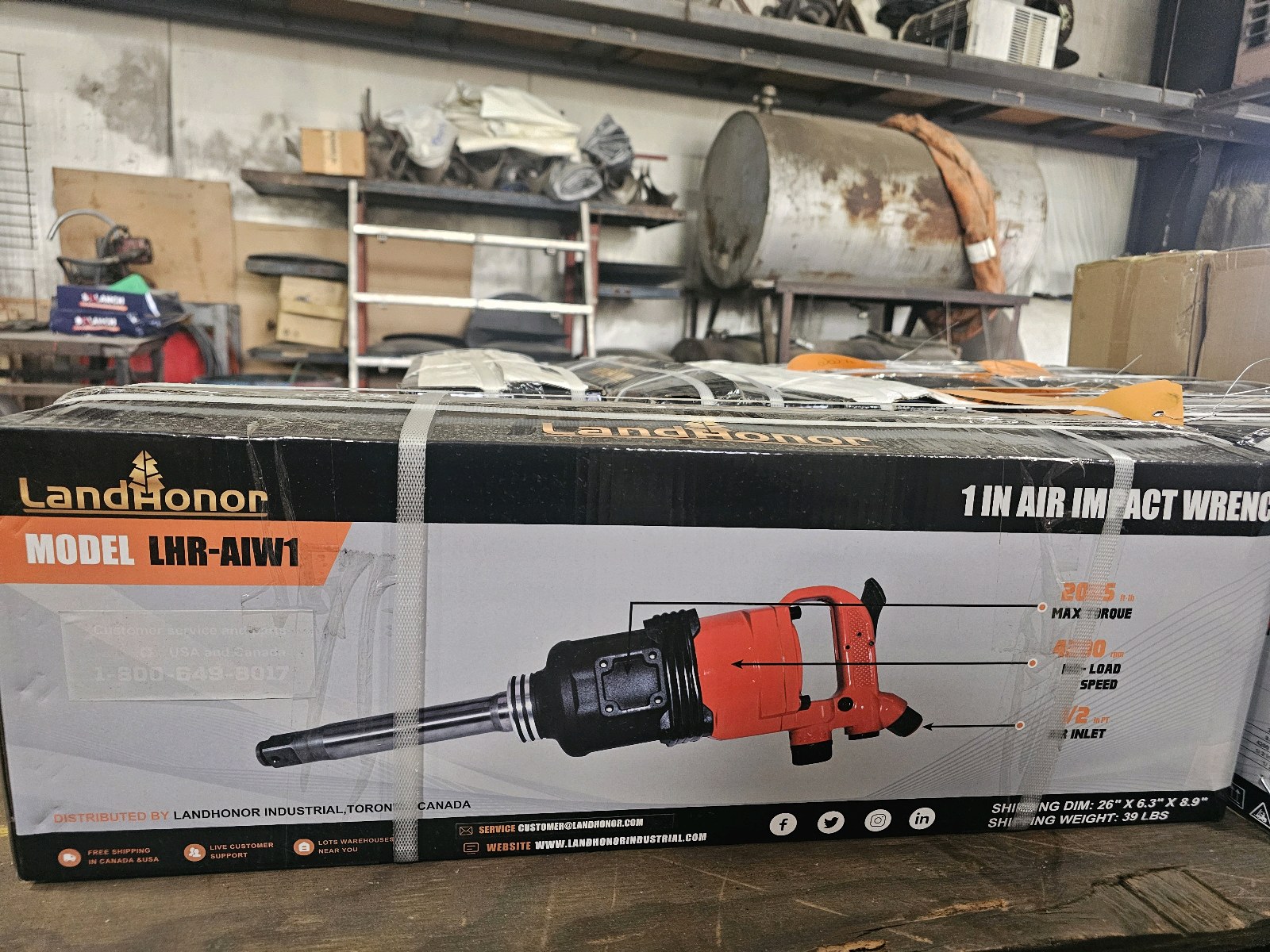 Unused 2026 LandHonor 1 IN Air Impact Wrench LHR-AIW1
