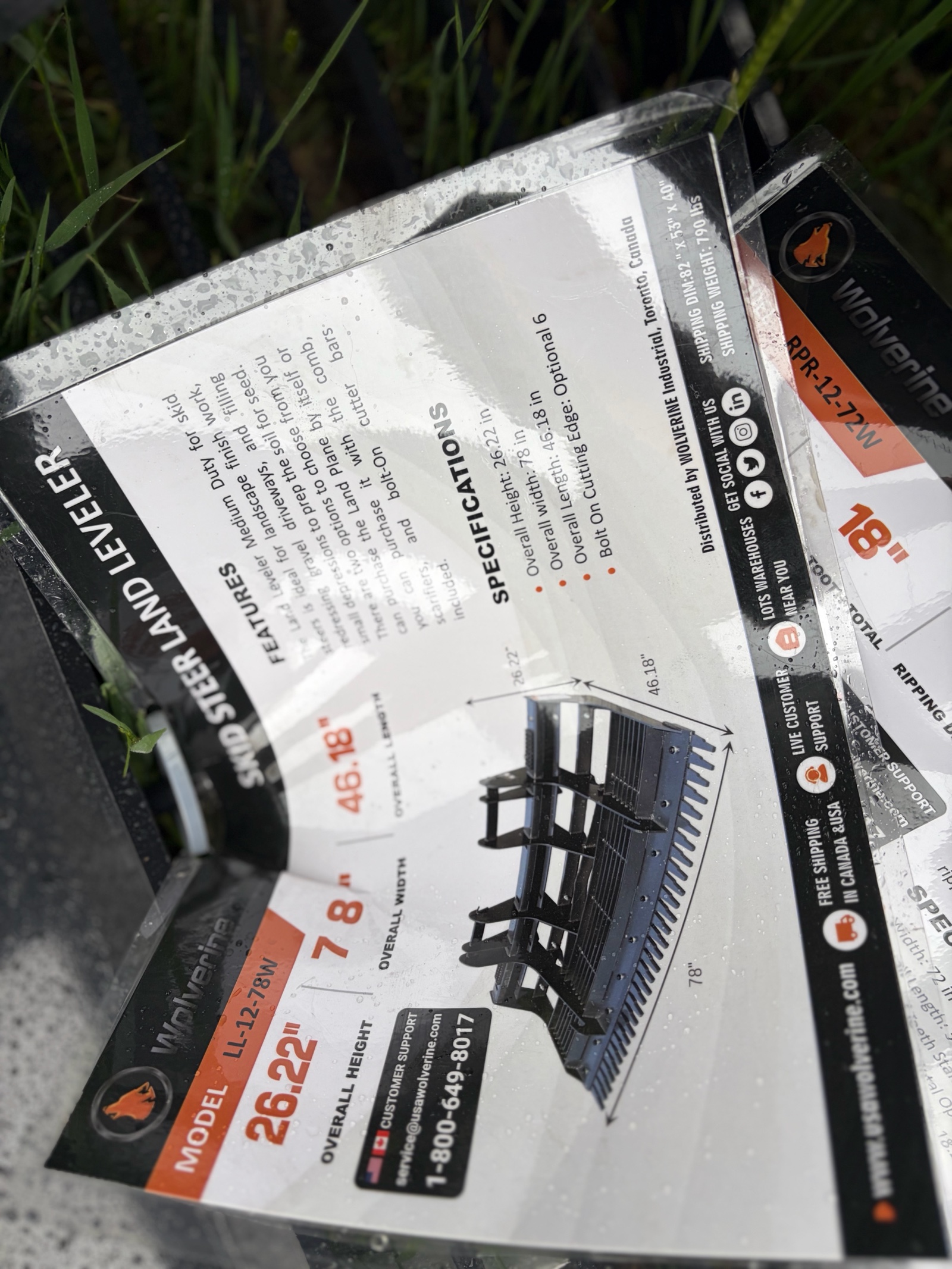 78 Skid Steer Land Leveler