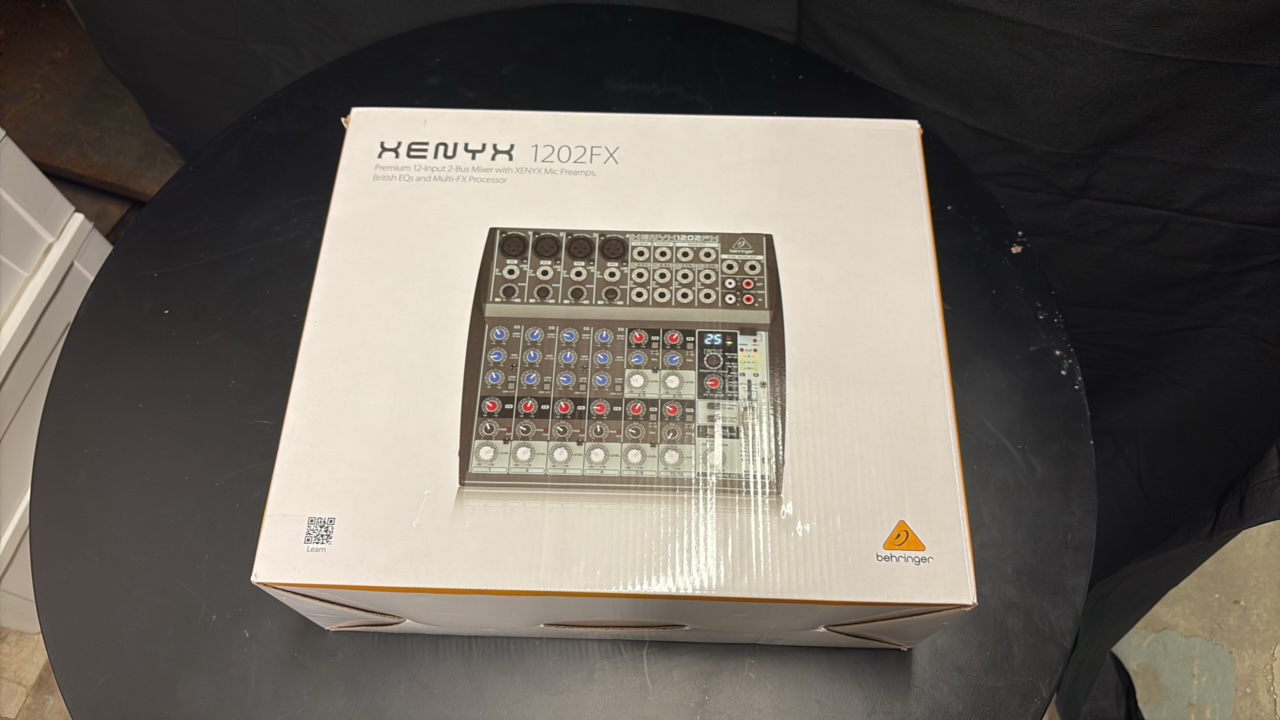 Xenyx 1202FX Premium 12-Input 2-Bus Mixer With Xenyx Mic Preamps British EQs and Multi-FX Processor