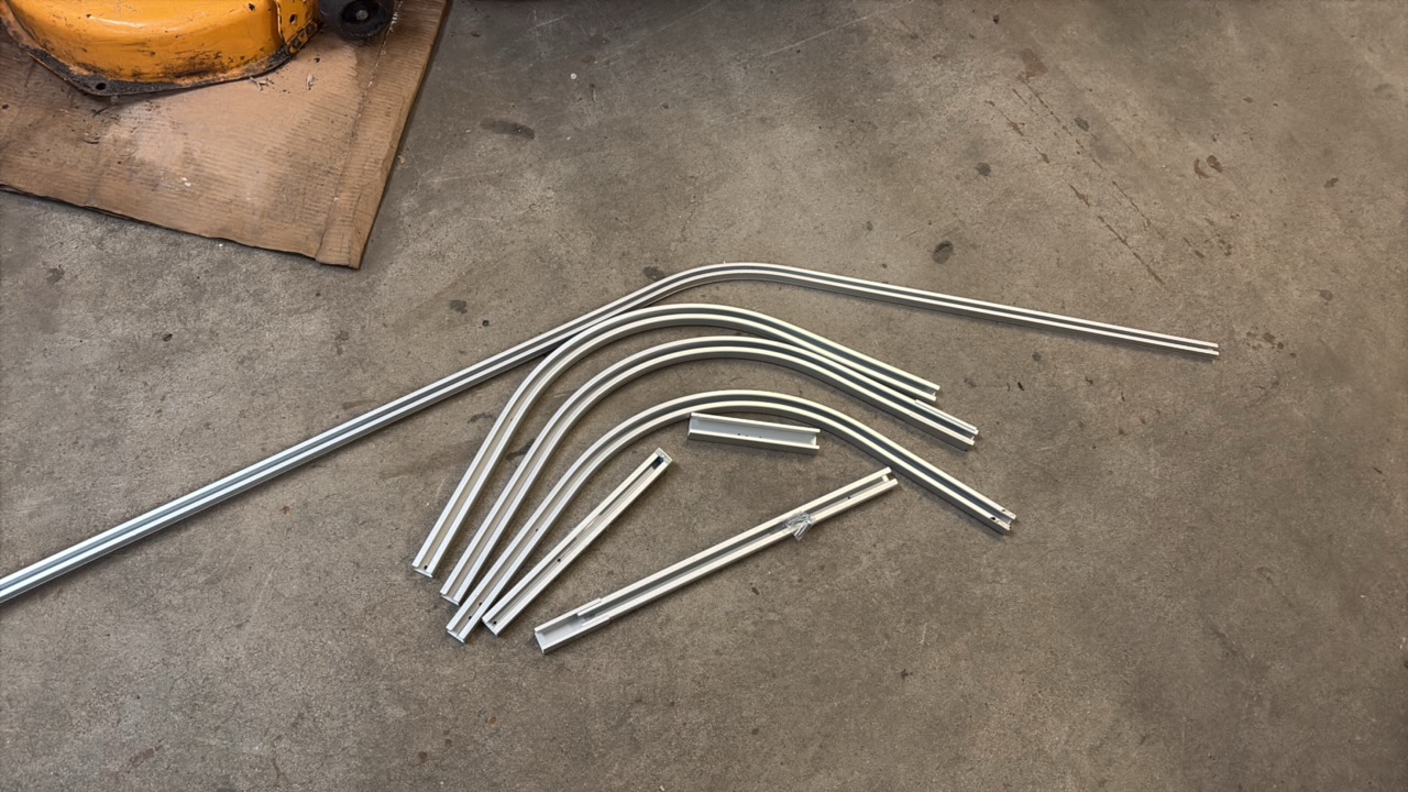 Metal Track System to Set up Curtains on Ceiling for Clinics, Hospitals, and Exam Rooms, Comes With Screws for Easy Setup and Mounting