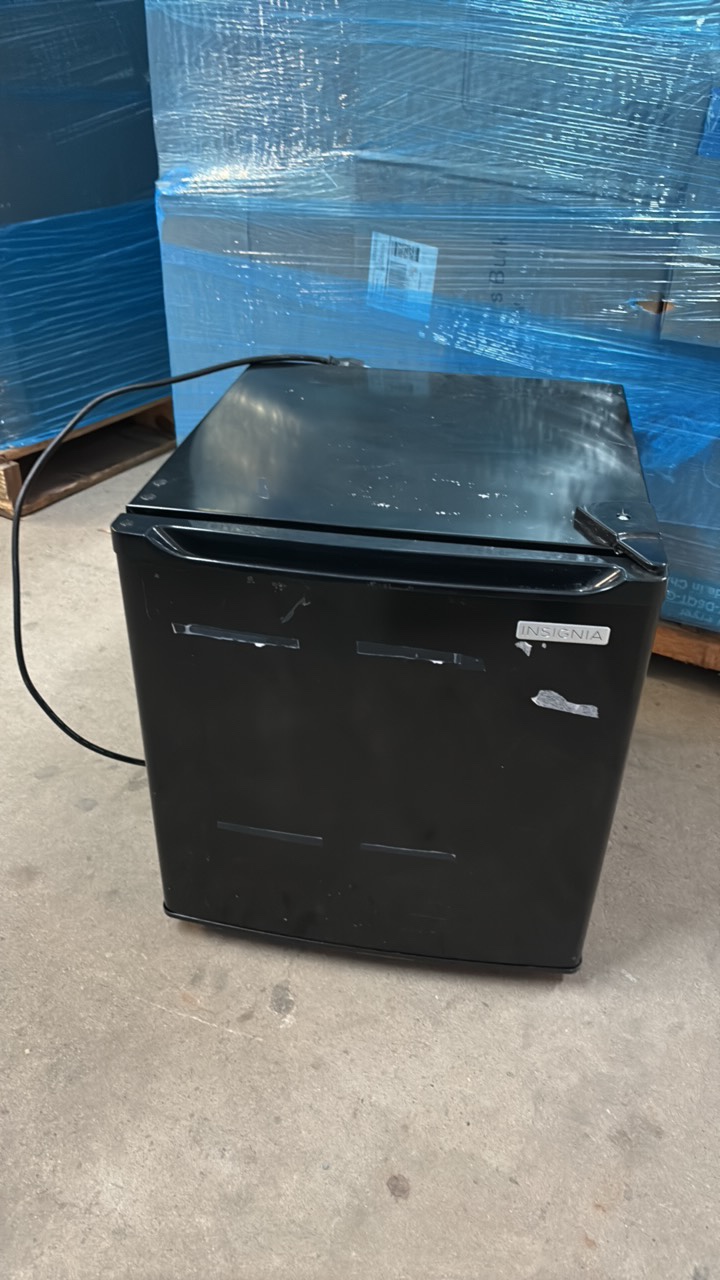 Insignia Brand Black Metal Mini Fridge