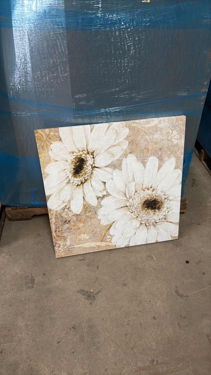 Flowert Canvas Artwork, Great for Clinics, Office, Home or Business