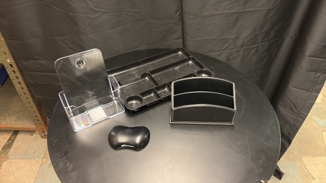 Computer and Desktop Items, Hold Business Cards, PensPencils, Pamphlets and More, Also a Cushion for your Wrist While Usimg Computer Mouse
