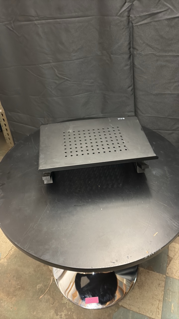 Adjustable Monitor Stand, Laptop Riser for Desk, Holds Laptops, Monitors and Printers up to 22 Pounds, Black