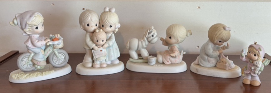 Five Precious Moments Figurines