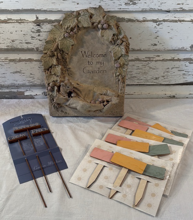 Garden Plaque and Garden Stakes