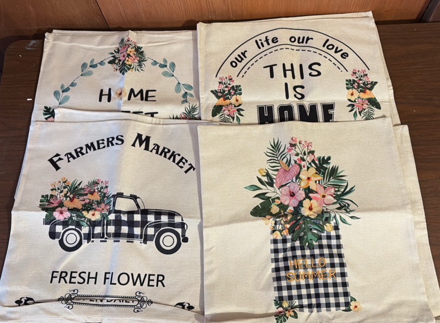 Eight Pillow Covers